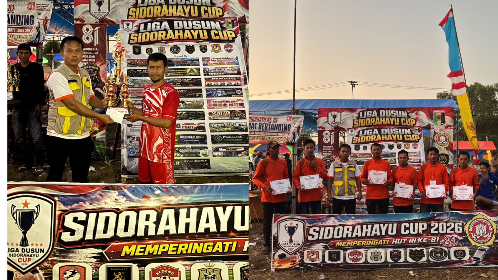 Final Sengit Diputuskan Adu Penalti Dusun Tiga Juara Sidorahayu Cup   