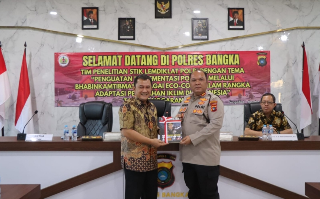 Polres Bangka Terima Kunjungan Tim STIK Lemdiklat Polri, Bahas Penguatan Peran Bhabinkamtibmas sebagai Eco-Cops
